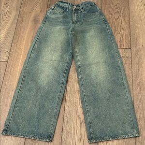 Kid's Streetwear Baggy Washed-Out Jeans